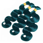 Body Wave 100% Raw Virgin  Human Hair Bundles - (No Weft) Bulk Hair  3 Bundles / Teal Green LINKTOWIG