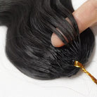 Body Wave Hair Bundles / Feather Hair Extensions — 100% Virgin Human Hair / Black LINKTOWIG