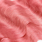 Body Wave Hair Bundles / Feather Hair Extensions — 100% Virgin Human Hair / Bubblegum Pink LINKTOWIG
