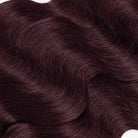 Body Wave Hair Bundles / Feather Hair Extensions — 100% Virgin Human Hair / Burgundy LINKTOWIG