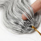 Body Wave Hair Bundles / Feather Hair Extensions — 100% Virgin Human Hair / Charcoal Grey LINKTOWIG