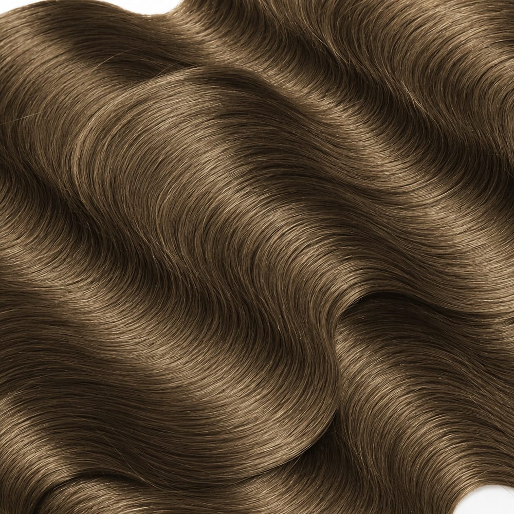 Body Wave Hair Bundles / Feather Hair Extensions — 100% Virgin Human Hair / Chocolate Brown LINKTOWIG