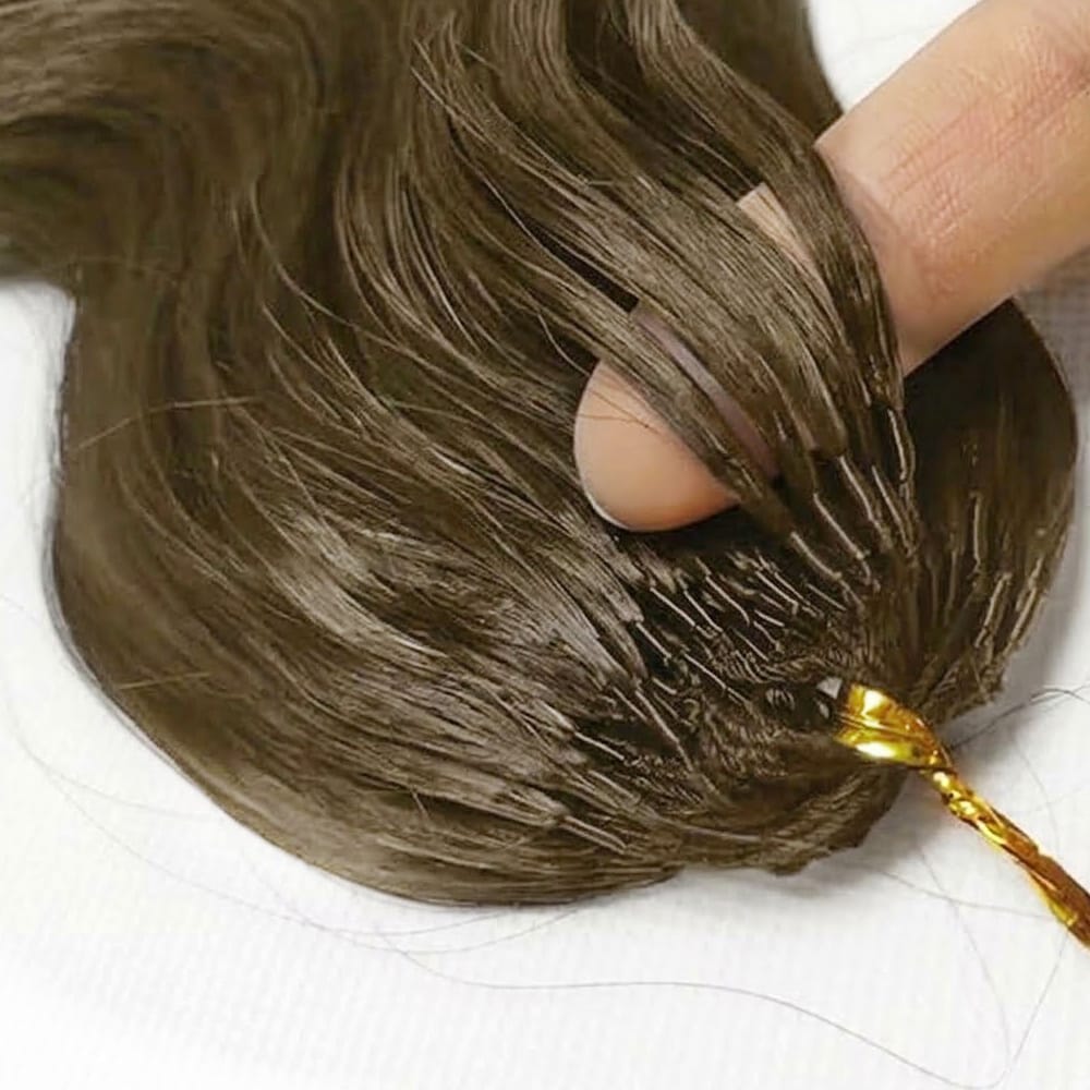 Body Wave Hair Bundles / Feather Hair Extensions — 100% Virgin Human Hair / Chocolate Brown LINKTOWIG