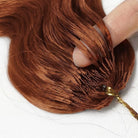 Body Wave Hair Bundles / Feather Hair Extensions — 100% Virgin Human Hair / Copper Orange LINKTOWIG