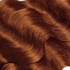 Body Wave Hair Bundles / Feather Hair Extensions — 100% Virgin Human Hair / Copper Orange LINKTOWIG