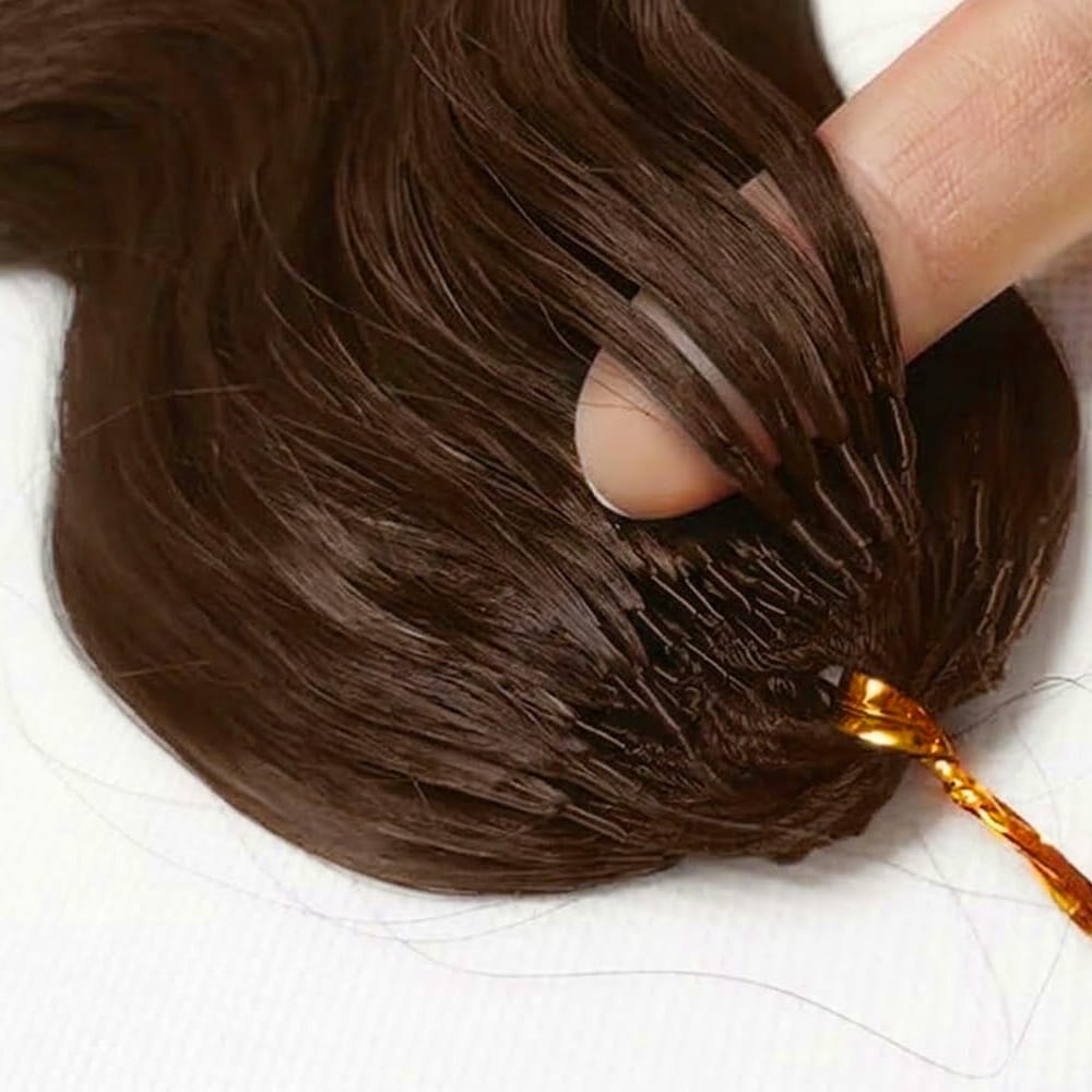 Body Wave Hair Bundles / Feather Hair Extensions — 100% Virgin Human Hair / Espresso Brown LINKTOWIG