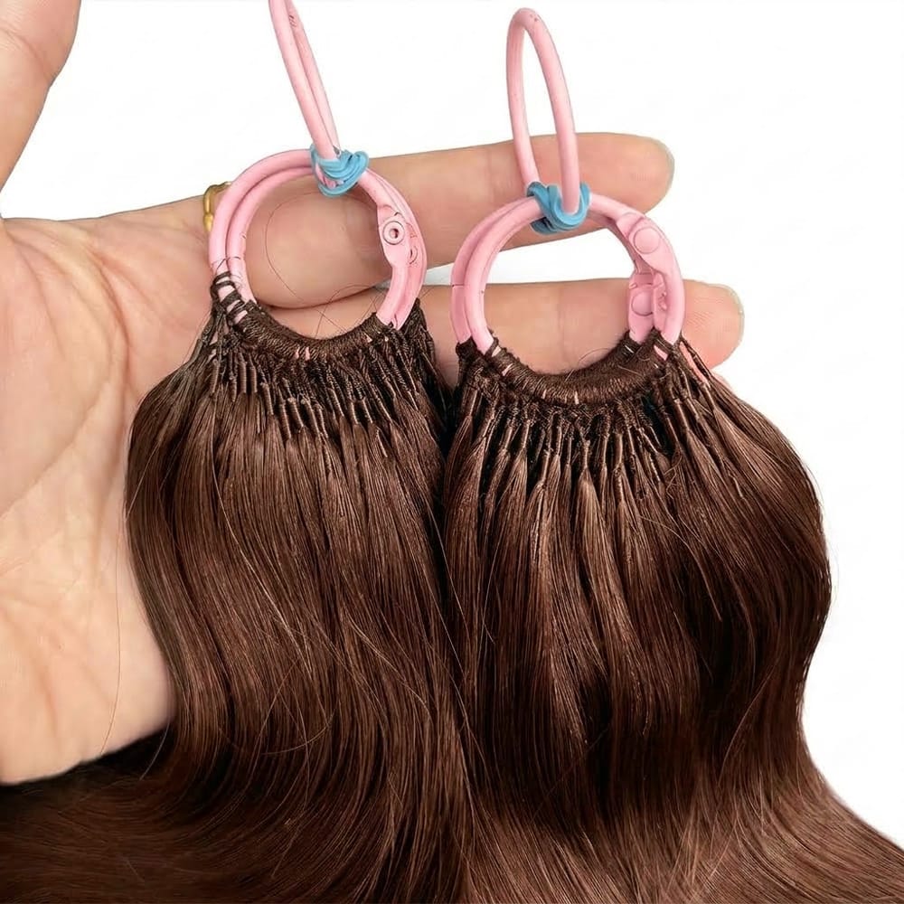 Body Wave Hair Bundles / Feather Hair Extensions — 100% Virgin Human Hair / Espresso Brown LINKTOWIG