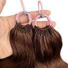 Body Wave Hair Bundles / Feather Hair Extensions — 100% Virgin Human Hair / Espresso Brown LINKTOWIG