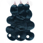 Body Wave Hair Bundles / Feather Hair Extensions — 100% Virgin Human Hair / Midnight Blue LINKTOWIG