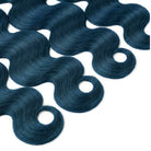Body Wave Hair Bundles / Feather Hair Extensions — 100% Virgin Human Hair / Midnight Blue LINKTOWIG
