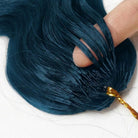 Body Wave Hair Bundles / Feather Hair Extensions — 100% Virgin Human Hair / Midnight Blue LINKTOWIG