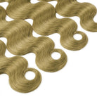 Body Wave Hair Bundles / Feather Hair Extensions — 100% Virgin Human Hair / Olive Green Blonde LINKTOWIG