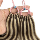 Body Wave Hair Bundles / Feather Hair Extensions — 100% Virgin Human Hair / Piano Highlight Silver Grey LINKTOWIG