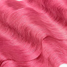 Body Wave Hair Bundles / Feather Hair Extensions — 100% Virgin Human Hair / pink LINKTOWIG