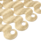 Body Wave Hair Bundles / Feather Hair Extensions — 100% Virgin Human Hair / Platinum Blonde LINKTOWIG