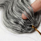 Body Wave Hair Bundles / Feather Hair Extensions — 100% Virgin Human Hair / Silver Grey LINKTOWIG