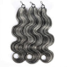 Body Wave Hair Bundles / Feather Hair Extensions — 100% Virgin Human Hair / Silver Grey LINKTOWIG