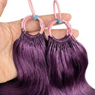 Body Wave Hair Bundles / Feather Hair Extensions — 100% Virgin Human Hair / Violet Purple LINKTOWIG
