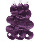Body Wave Hair Bundles / Feather Hair Extensions — 100% Virgin Human Hair / Violet Purple LINKTOWIG