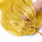 Body Wave Hair Bundles / Feather Hair Extensions — 100% Virgin Human Hair / Yellow LINKTOWIG
