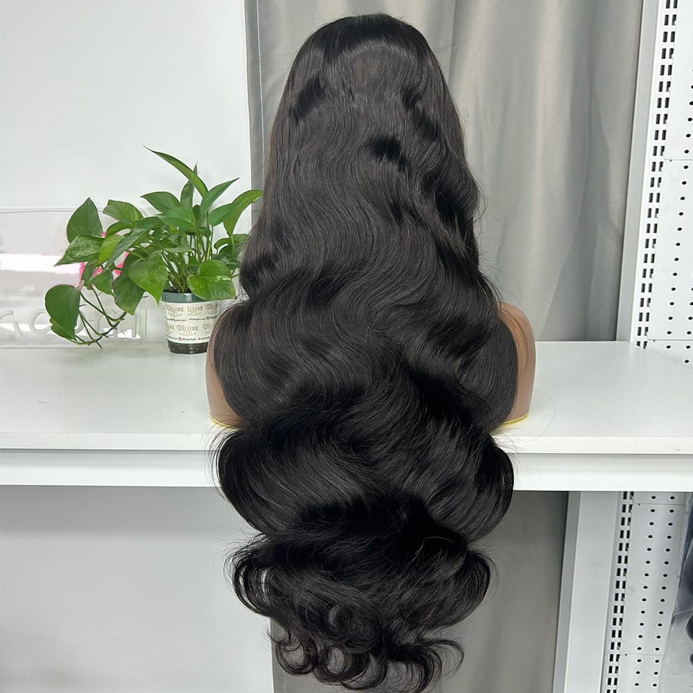 Body Wave HD Lace Super Natural Lace Frontal Human Hair Wigs Black LINKTOWIG