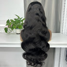 Body Wave HD Lace Super Natural Lace Frontal Human Hair Wigs Black LINKTOWIG