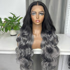 Body Wave HD Lace Super Natural Lace Frontal Human Hair Wigs Dark Roots LINKTOWIG