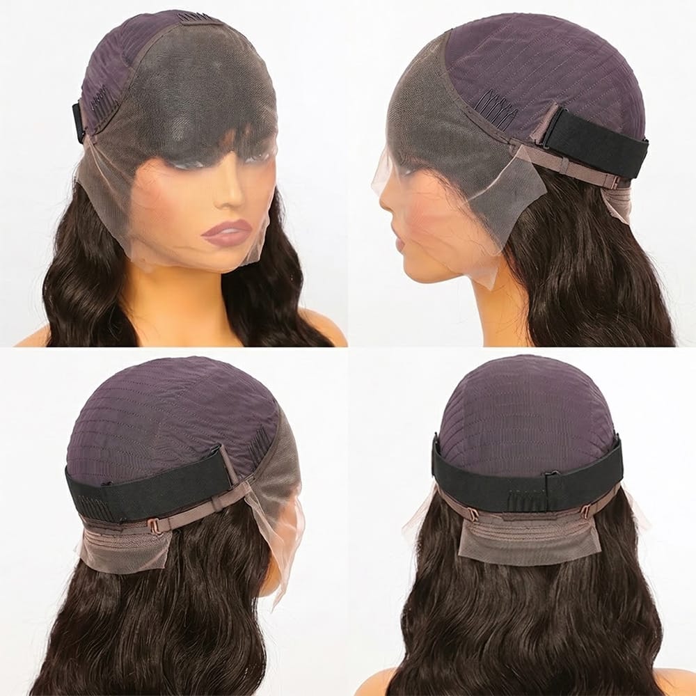 Body Wave HD Lace Super Natural Lace Frontal Human Hair Wigs Espresso Brown LINKTOWIG