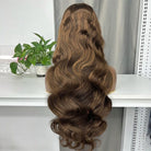 Body Wave HD Lace Super Natural Lace Frontal Human Hair Wigs Honey Brown LINKTOWIG