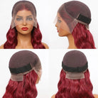 Body Wave HD Lace Super Natural Lace Frontal Human Hair Wigs Ruby Red LINKTOWIG