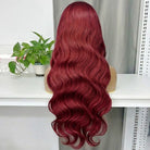 Body Wave HD Lace Super Natural Lace Frontal Human Hair Wigs Ruby Red LINKTOWIG