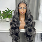 Body Wave HD Lace Super Natural Lace Frontal Human Hair Wigs Silver Grey LINKTOWIG