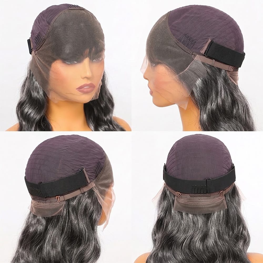 Body Wave HD Lace Super Natural Lace Frontal Human Hair Wigs Silver Grey LINKTOWIG