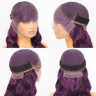 Body Wave HD Lace Super Natural Lace Frontal Human Hair Wigs Violet Purple LINKTOWIG