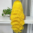 Body Wave HD Lace Super Natural Lace Frontal Human Hair Wigs Yellow LINKTOWIG