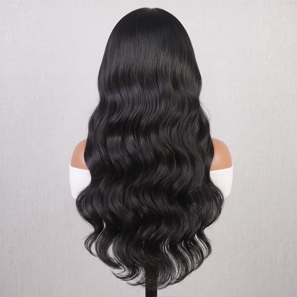 Body Wave Headband Human Hair Wig (Glueless, Ready-to-Wear) Natural Black LINKTOWIG
