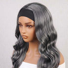 Body Wave Headband Human Hair Wig (Glueless, Ready-to-Wear) Natural Charcoal Grey LINKTOWIG