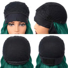 Body Wave Headband Human Hair Wig (Glueless, Ready-to-Wear) Natural Dark Emerald Green LINKTOWIG