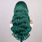 Body Wave Headband Human Hair Wig (Glueless, Ready-to-Wear) Natural Dark Emerald Green LINKTOWIG