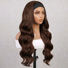 Body Wave Headband Human Hair Wig (Glueless, Ready-to-Wear) Natural Espresso Brown LINKTOWIG