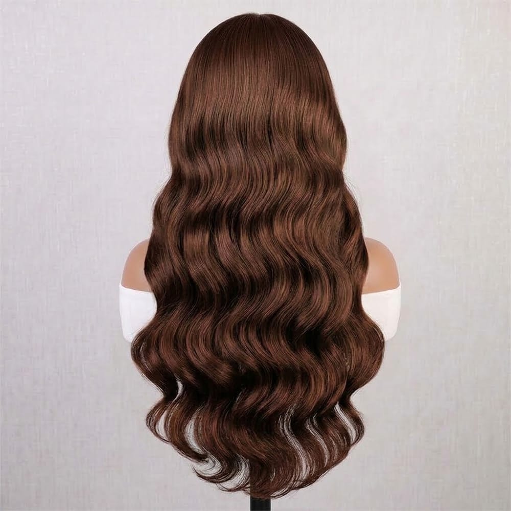 Body Wave Headband Human Hair Wig (Glueless, Ready-to-Wear) Natural Espresso Brown LINKTOWIG