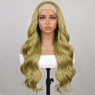 Body Wave Headband Human Hair Wig (Glueless, Ready-to-Wear) Natural Olive Green Blonde LINKTOWIG