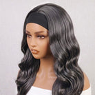 Body Wave Headband Human Hair Wig (Glueless, Ready-to-Wear) Natural Silver Grey LINKTOWIG