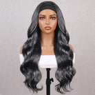 Body Wave Headband Human Hair Wig (Glueless, Ready-to-Wear) Natural Silver Grey LINKTOWIG