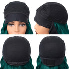 Body Wave Headband Human Hair Wig (Glueless, Ready-to-Wear) Natural Teal Green LINKTOWIG