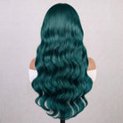 Body Wave Headband Human Hair Wig (Glueless, Ready-to-Wear) Natural Teal Green LINKTOWIG