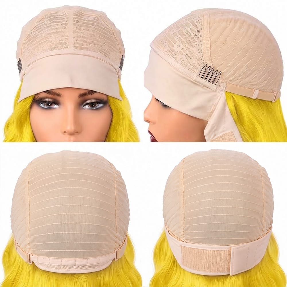 Body Wave Headband Human Hair Wig (Glueless, Ready-to-Wear) Natural Yellow LINKTOWIG