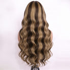 Body Wave Human Hair Wig with Bangs 100% Human Hair Wig – Bangs Style Chocolate Brown LINKTOWIG