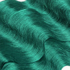 Body Wave Human Hair Wig with Bangs 100% Human Hair Wig – Bangs Style Dark Emerald Green LINKTOWIG