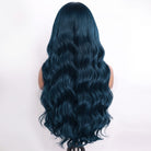Body Wave Human Hair Wig with Bangs 100% Human Hair Wig – Bangs Style Midnight Blue LINKTOWIG